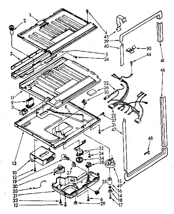 Kenmore 1066748611 compartment separator and control diagram