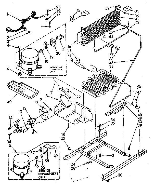 Kenmore 1066748611 unit diagram