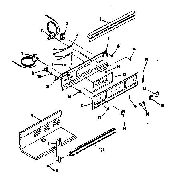 Kenmore 9114268490 control panel diagram