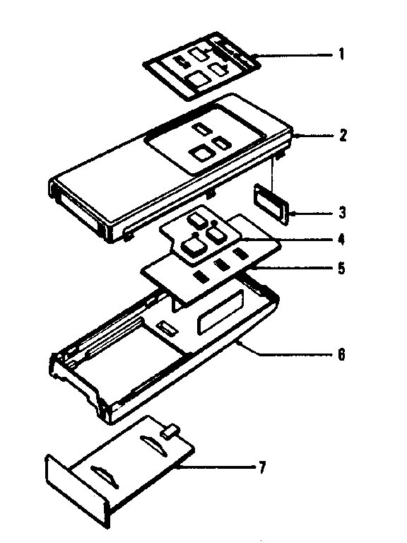 LXI 56449050450 remote control transmitter cabinet parts diagram