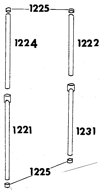 Sears 30864705 frame assembly diagram