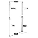 Sears 30864705 frame assembly diagram
