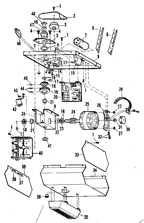 Craftsman 139664953 chassis assembly diagram