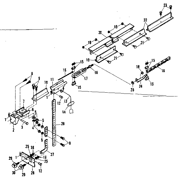 Craftsman 139664953 rail assembly diagram