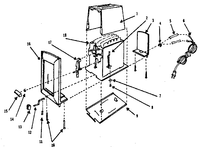 Kenmore 360480002 replacement parts diagram