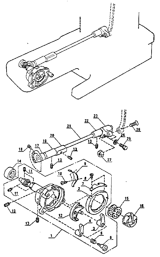 Kenmore 3851249380 shuttle assembly diagram