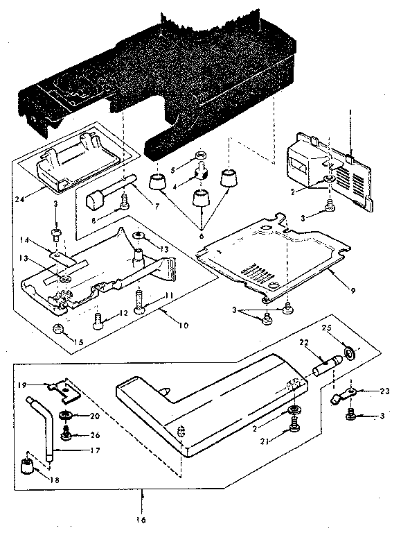 Kenmore 3851249380 work table diagram