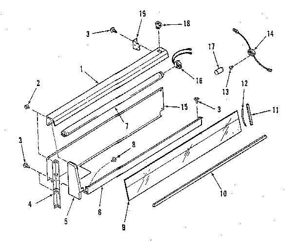 Kenmore 9119698810 backguard section diagram