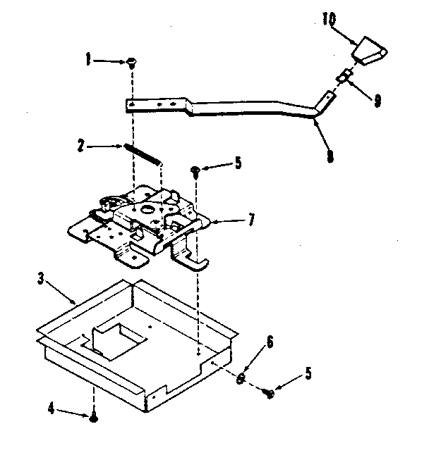 Kenmore 9119698810 door lock section diagram