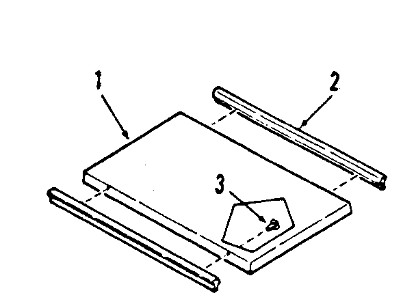 Kenmore 9119698810 optional griddle/grill cover module kit 4998510 diagram