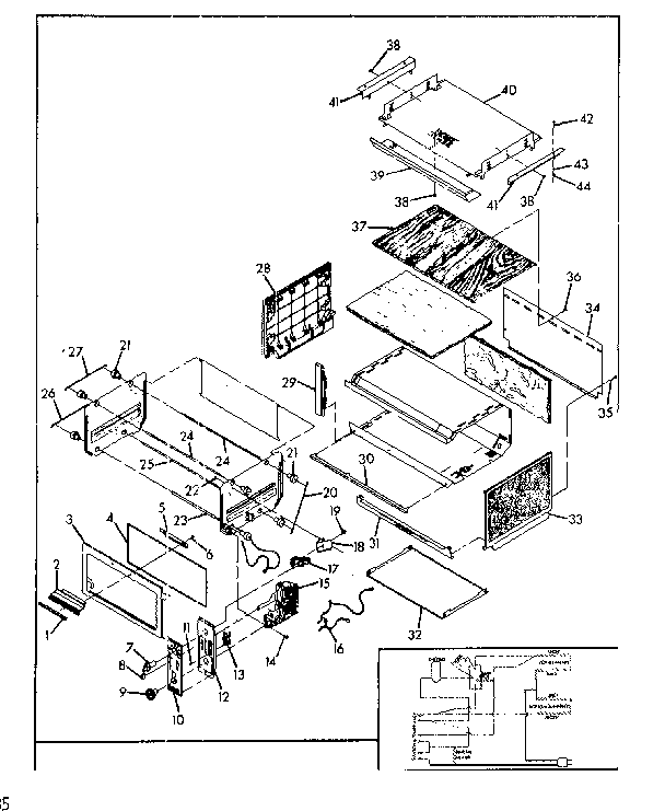 Toastmaster 360 under-cabinet toaster oven diagram