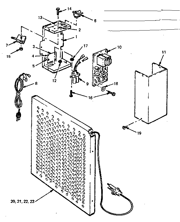 Kenmore 635831300 unit parts diagram