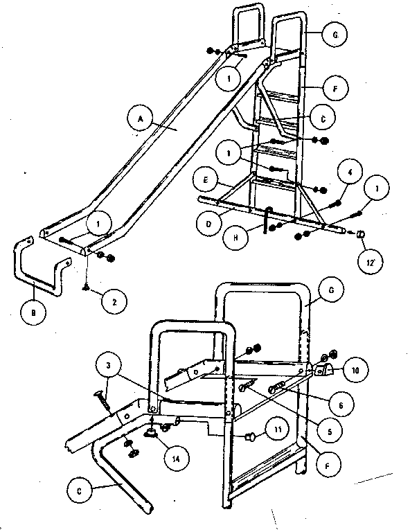 Sears SLIDE-71027 replacement parts diagram
