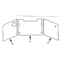 Kenmore 1037986605 oven liners (optional removable liner kit no. 700134) diagram