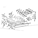 Kenmore 1037986616 main top section diagram