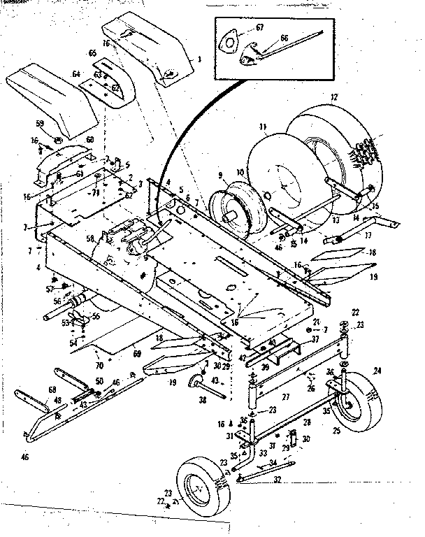 Craftsman 9178400 main frame diagram