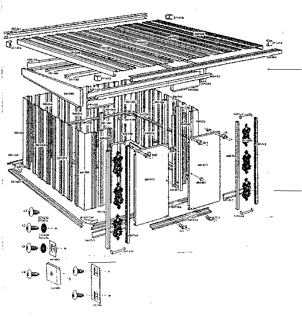 Sears 69660103 floor frame diagram