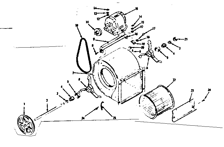 Kenmore 8676431 h-q blower assembly diagram