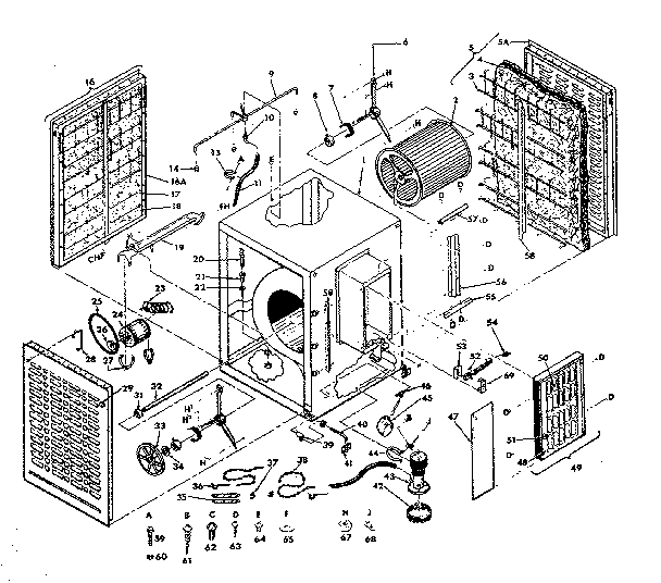 Kenmore 5656200 functional replacement parts diagram