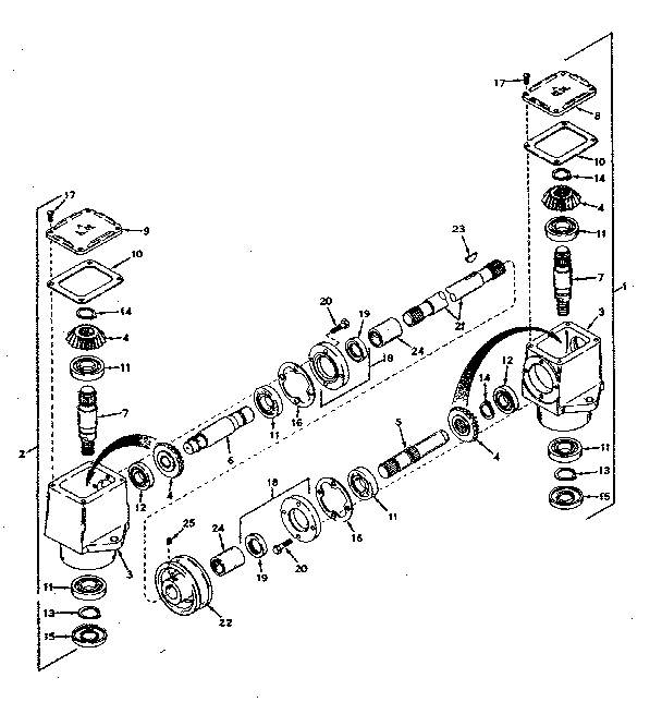 Craftsman 9178362 right angle drive diagram