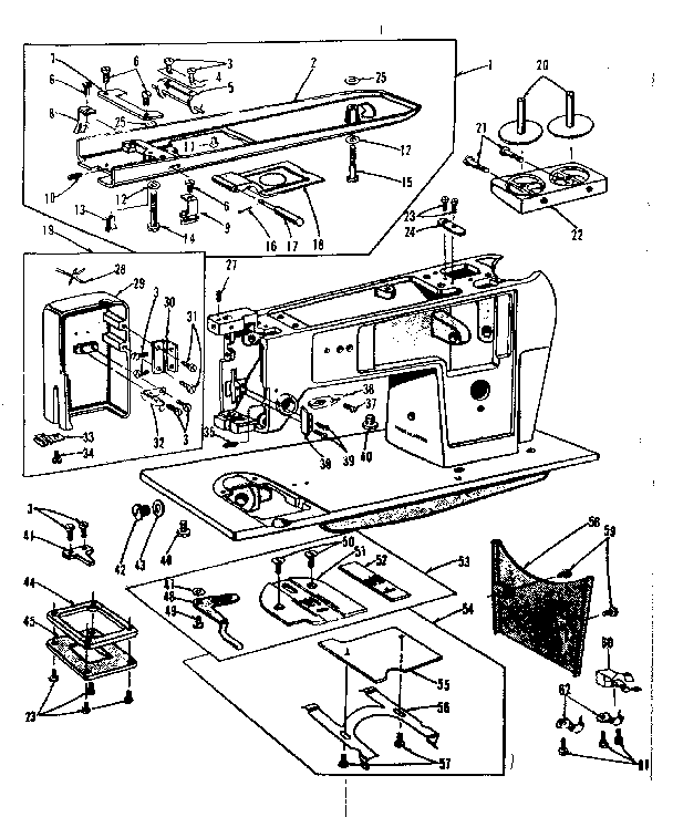 Kenmore 158923 needle plate diagram
