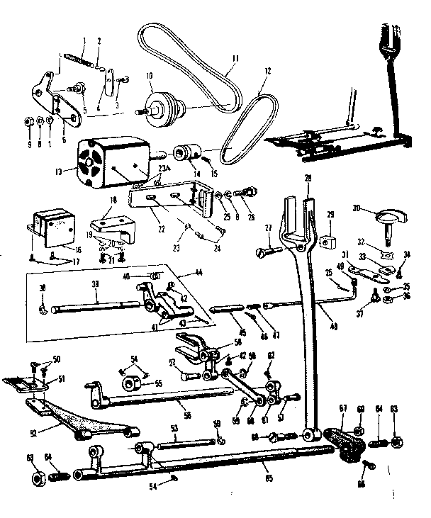Kenmore 158923 feed regulator assembly diagram