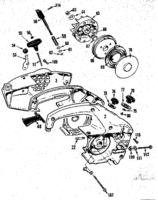 Craftsman 358350830 crankcase assembly diagram