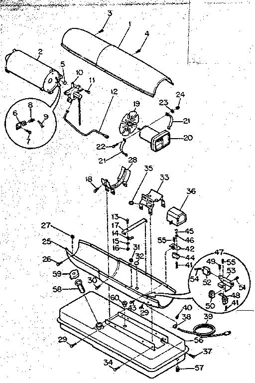Kenmore 583409130 main frame diagram
