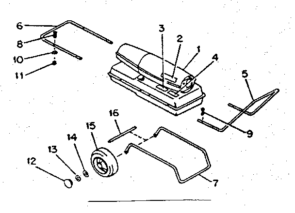 Kenmore 583409130 wheels, handles, markings diagram