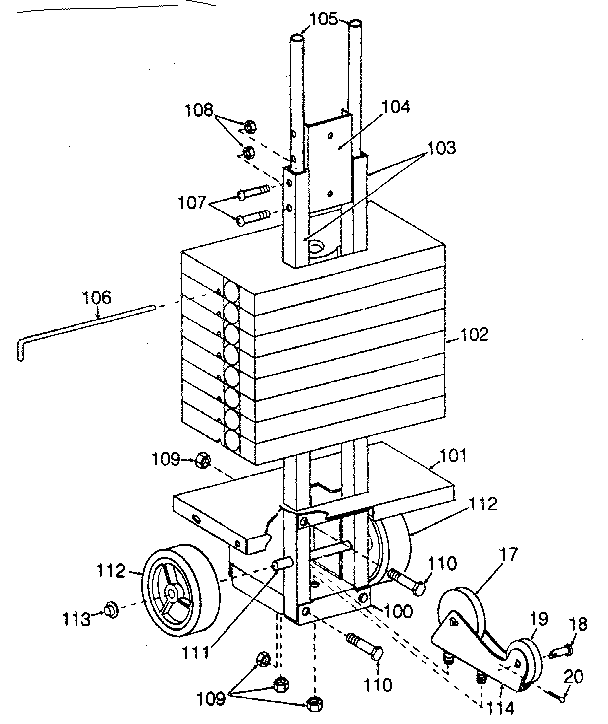Lifestyler 15603 base assembly diagram