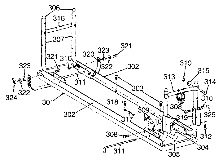 Lifestyler 15603 bench assembly diagram
