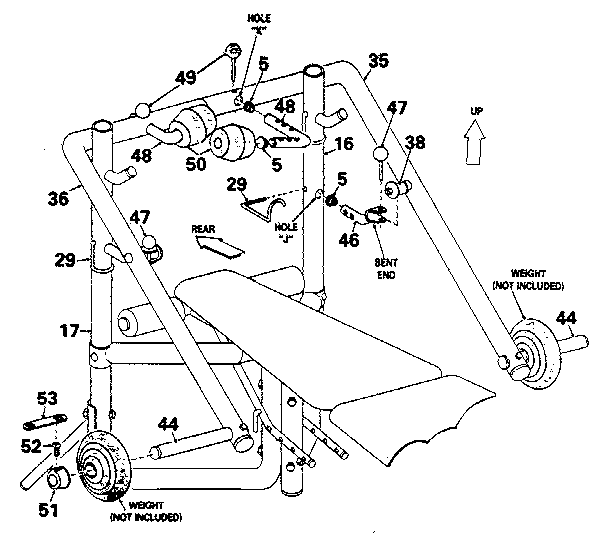 Lifestyler 15665-MEGATEC arm pivot assembly diagram