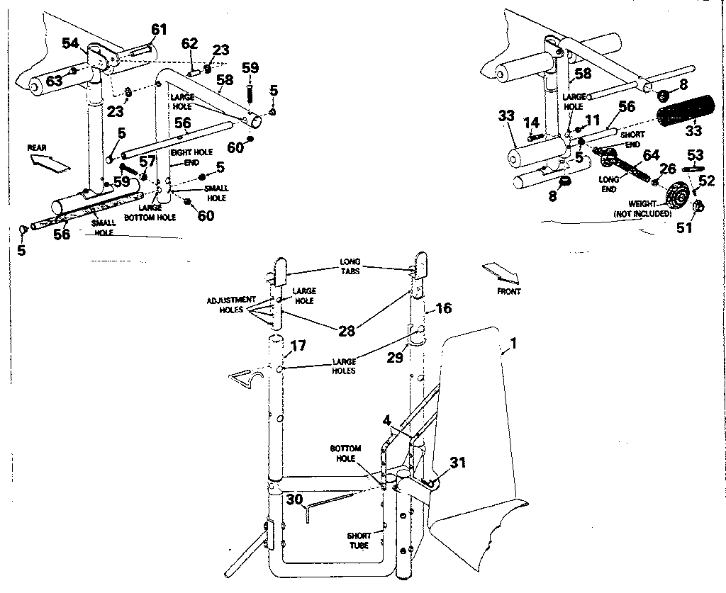 Lifestyler 15665-MEGATEC leg lift assembly diagram