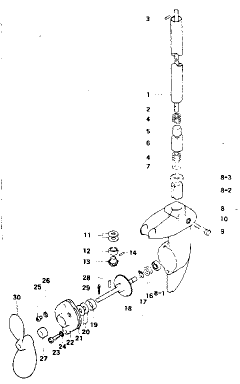 Craftsman 298585130 drive shaft pipe & gear case diagram