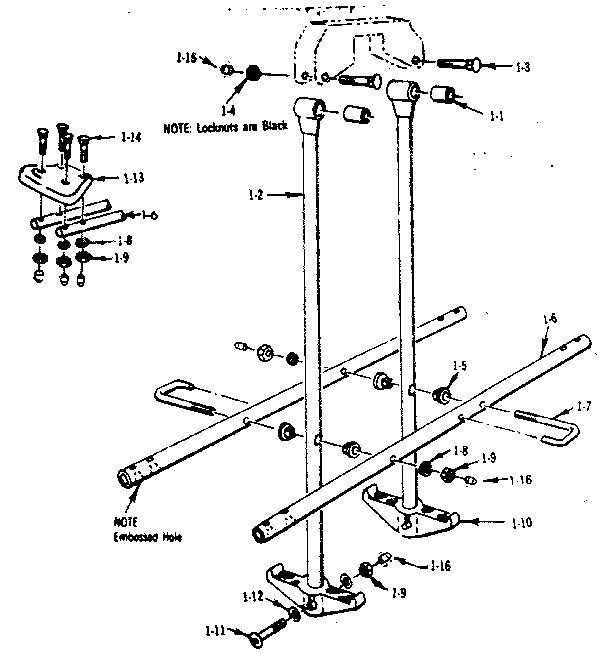 Sears 70172041-1 glide ride assembly diagram