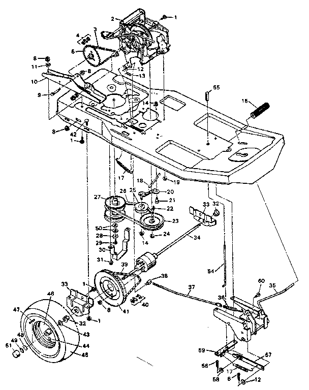 Craftsman 502255642 drive system diagram
