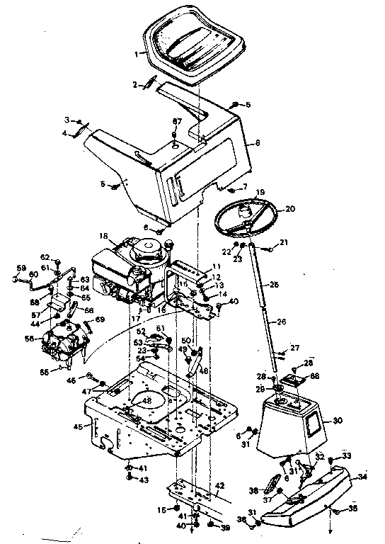 Craftsman 502256032 top half diagram