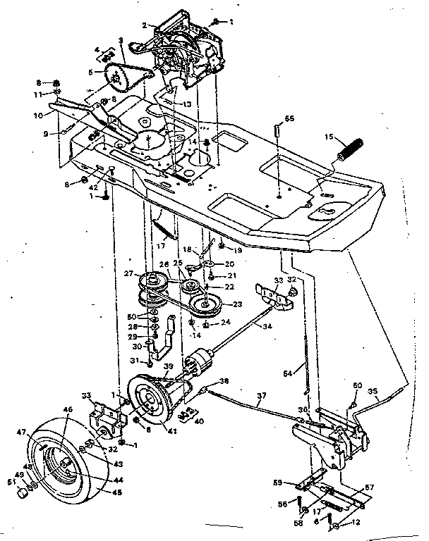 Craftsman 502255661 drive system diagram