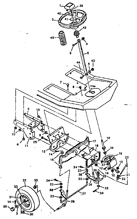 Craftsman 502255661 steering system diagram