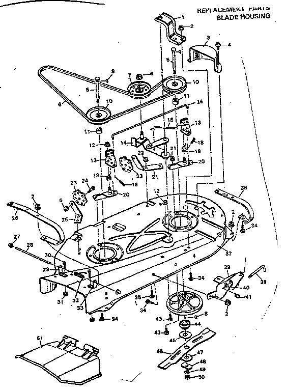 Craftsman 502255661 blade housing diagram