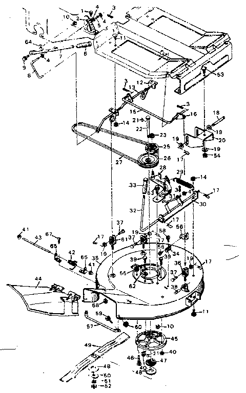Craftsman 502256095 mower housing diagram