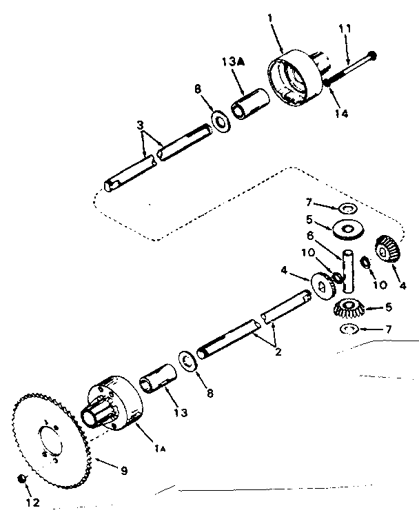 Craftsman 502256095 differential diagram