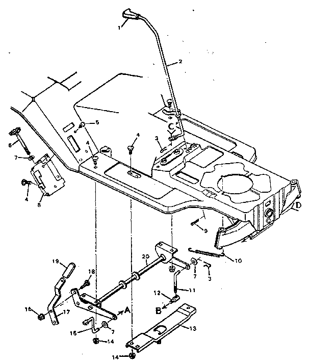 Craftsman 502255712 blade housing suspension diagram