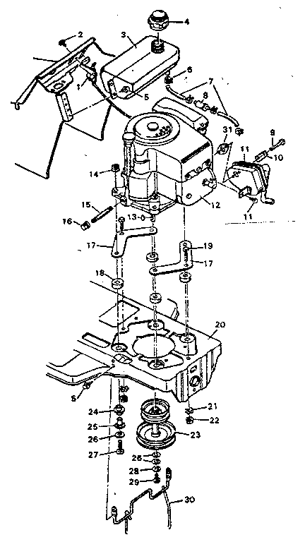 Craftsman 502255712 engine mount diagram