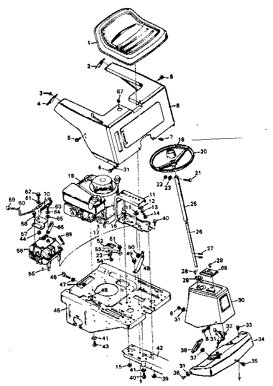 Craftsman 502256033 top half diagram