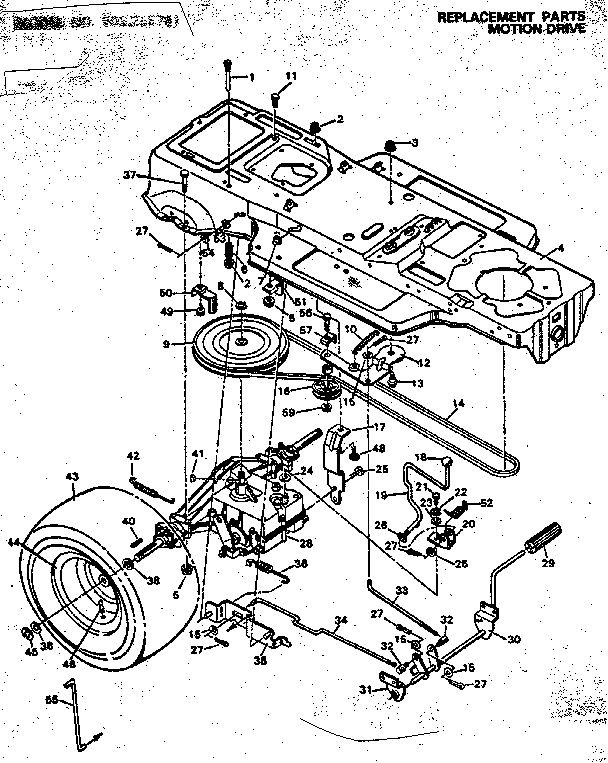 Craftsman 502255781 motion drive diagram