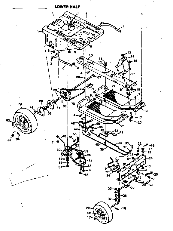 Craftsman 502256030 lower half diagram