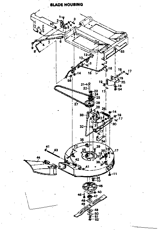 Craftsman 502256030 blade housing diagram