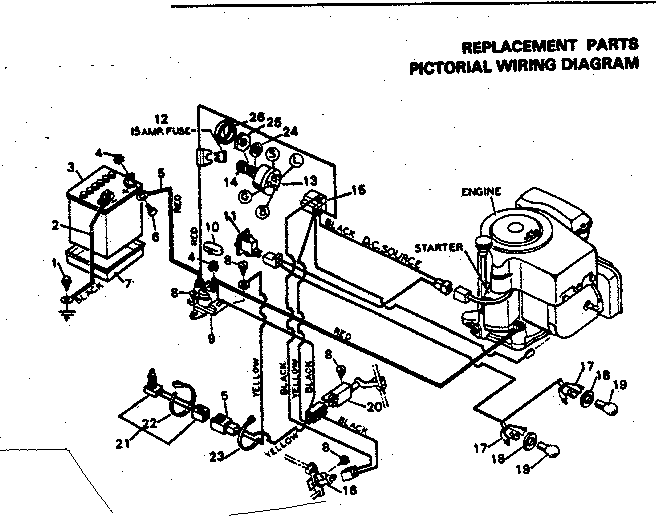 Craftsman 502254210 pictorial wiring diagram diagram