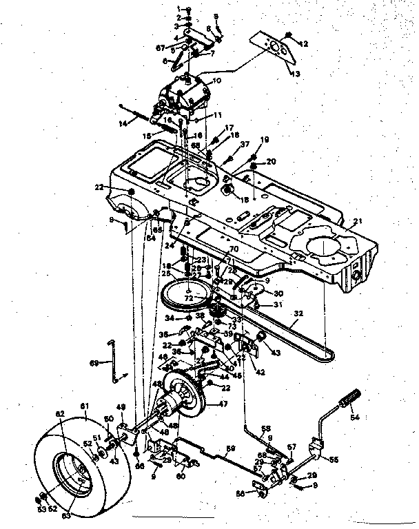 Craftsman 502254210 drive system diagram